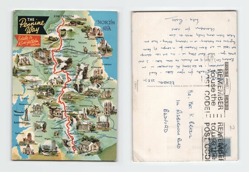 Vintage postcard the pennine - postcard,
