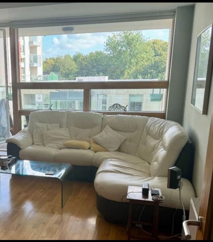 Leather corner suite with - suite,