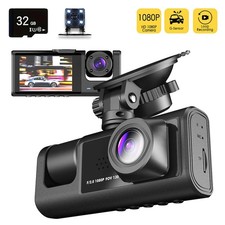 3 Lens Car Dash Cam Kit Front