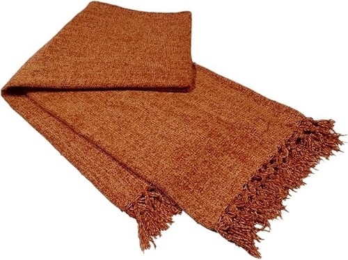 Chenille throw with - chenille,