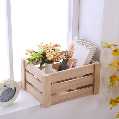 Vintage wooden crate boxes - crate,