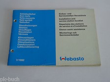Webasto Installation and
