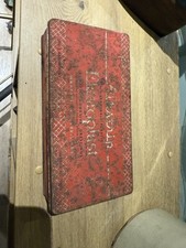 Vintage Airstrip Elastoplast Plasters Empty Tin Box, In Red