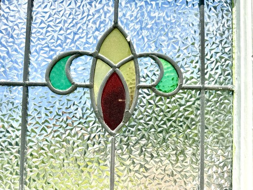 Antique stained leaded glass - stained,