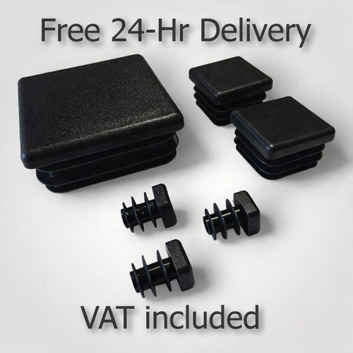 Square plastic end caps for - square,