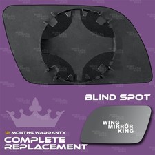 Left Passenger side Wing mirror glass for for VW Polo 2002-2005