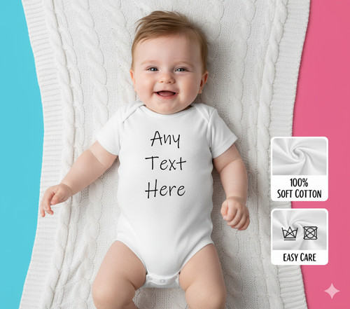 Personalised baby grow - personalised,