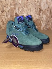 RARE VINTAGE 90’s REEBOK HEXALITE OUTDOOR HIKING TRAINERS GREEN SUEDE U.K. 7 NEW