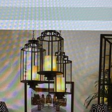 Eichholtz Monticello Lantern in Black, High Quality Fittings,