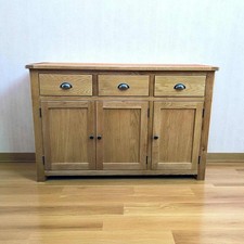 French Farmhouse Rustic Solid Oak Sideboard  free Delivery   
