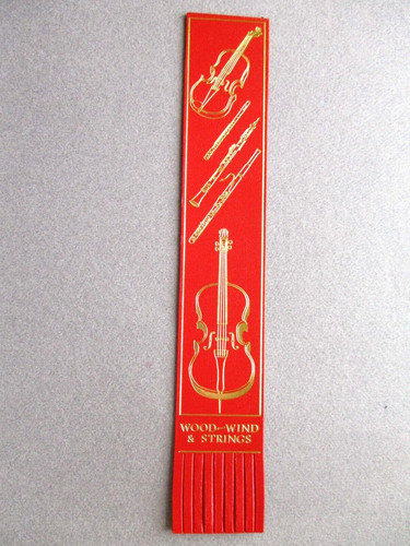 Leather bookmark musical - bookmark,