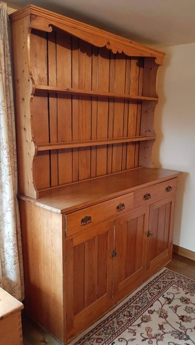 Large antique pine - pine, dresser