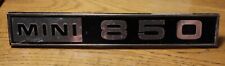 Classic Mini 850 Car Boot