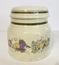 Vintage Royal Doulton Lambeth Harvest Garland Lidded. Floral. Storage Jar