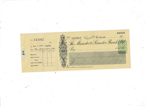 Munster leinster bank - &,