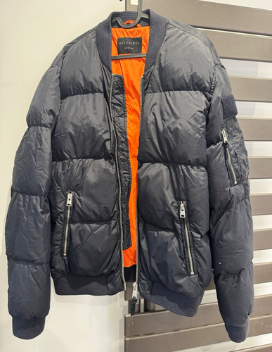 Allsaints mens blue puffer - allsaints,