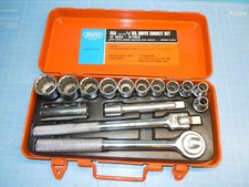 Draper 15A 1/2" Square Drive 15 Piece AF Vintage Socket Set, VGC, Made In Japan