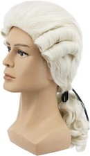 Yuehong Men Long Curly Beige