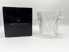 Argyle Fine Cut Crystal Ice Bucket - With Box - Light Use as Pictured