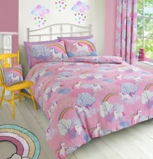 Pink Unicorns Duvet Cover