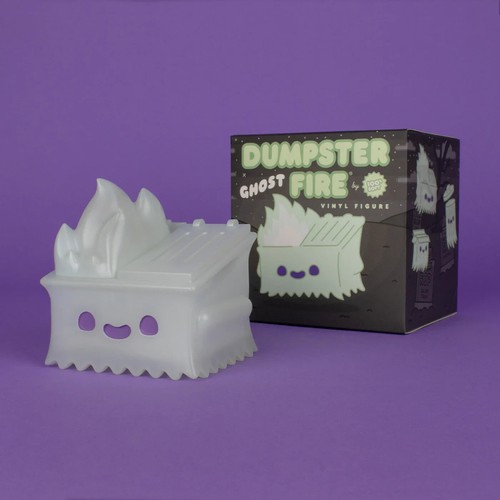 100 soft dumpster fire - dumpster, ghost