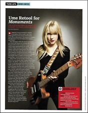 Ume Lauren Larson with 1970's Fender Telecaster Deluxe guitar pin-up article