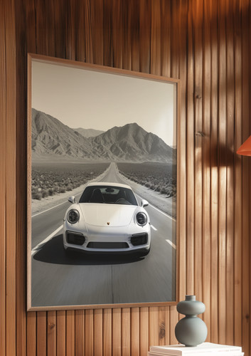 Vintage porsche driving - vintage,