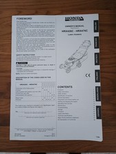 Honda HRX426C & HRX476C Owners Manual