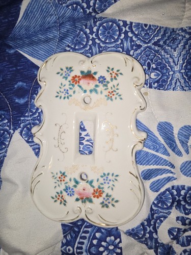 Vintage single floral - single, light