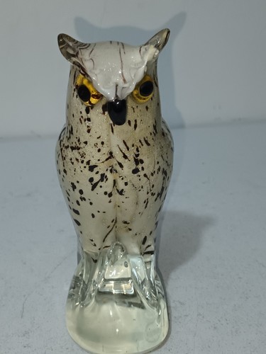 Murano art glass snowy - art,