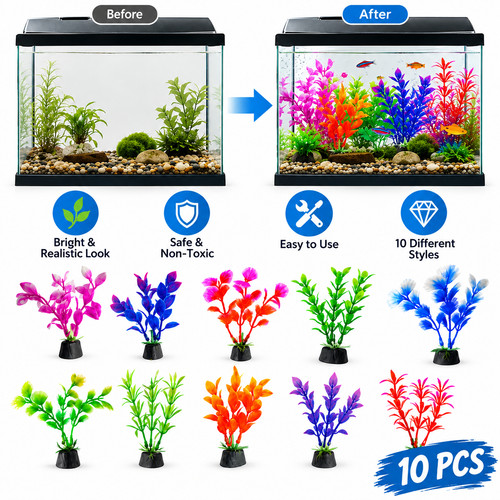 10pcs artificial aquarium - 10pcs,