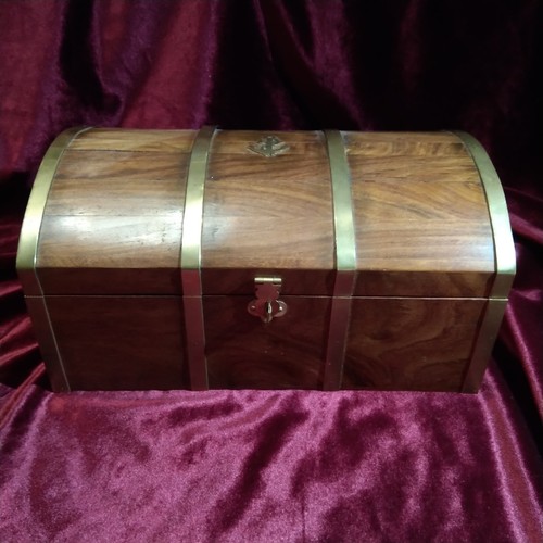 Wood treasure chest box - wood,