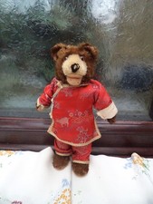 Worn adorable & unusual old vintage antique small Steiff Teddy Baby bear