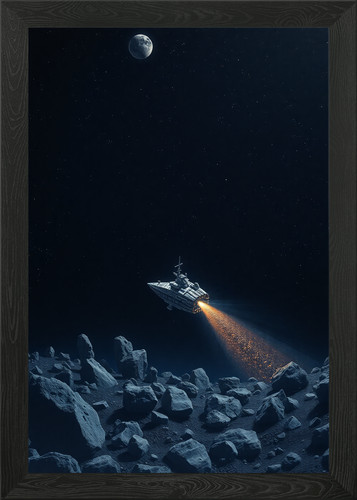 Asteroid field mining ship - field,