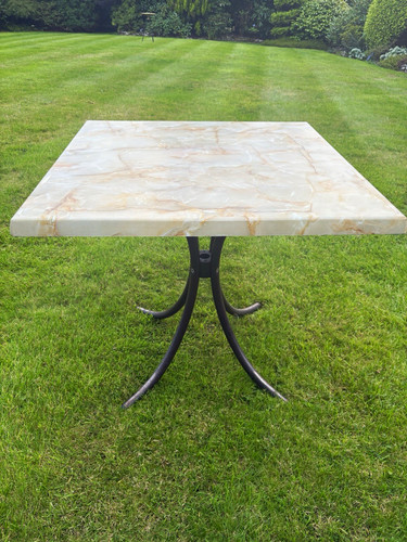Square hard top dining table - hard,