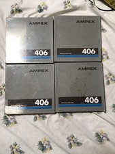4 New Sealed AMPEX 406 7" 1/4"