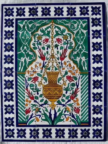 Tunisian ceramic tile wall art - tunisian,
