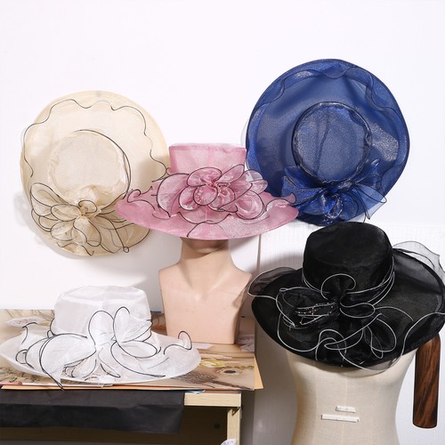Womens wide brim large derby - wide,