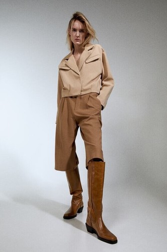 Zara women heeled leather - zara,