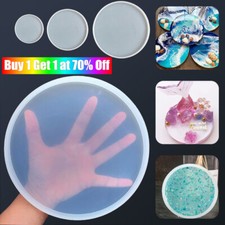 Coaster Mold Round Silicone