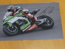 TOM SYKES KAWASKI WSB  11 X 8 SIGNED PICTURE 