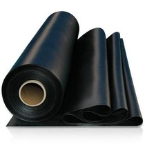 SOLID BLACK RUBBER SHEET X 1.4MTR WIDE VARIOUS THICKNESSES AVAILABLE