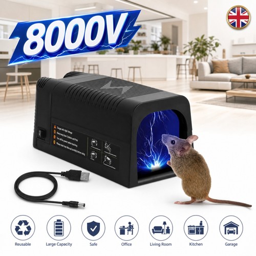 Rat trap 8000v rechargeable - trap,