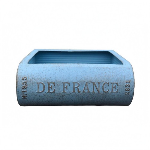 Metal planter embossed book - metal,