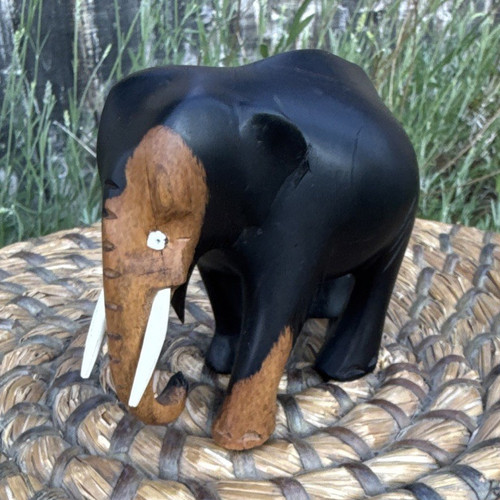 Hand carved wooden - wooden, elephant