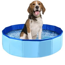Foldable Dog Pool,Dog Paddling Pool,Puppy Cat Bathing Tub,Pet Kids Bath Pool,For