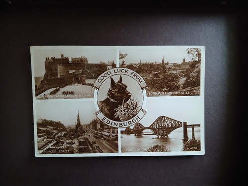 Vintage postcard edinburgh - postcard,