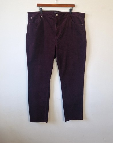 Plum trousers 24 velvet - m&s,