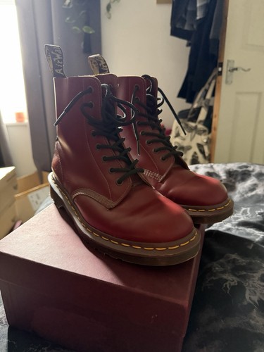 Martens made england red - martens,