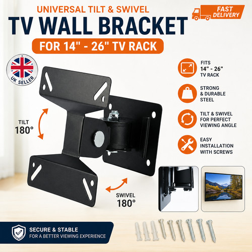 Wall bracket tilt - tv, swivel